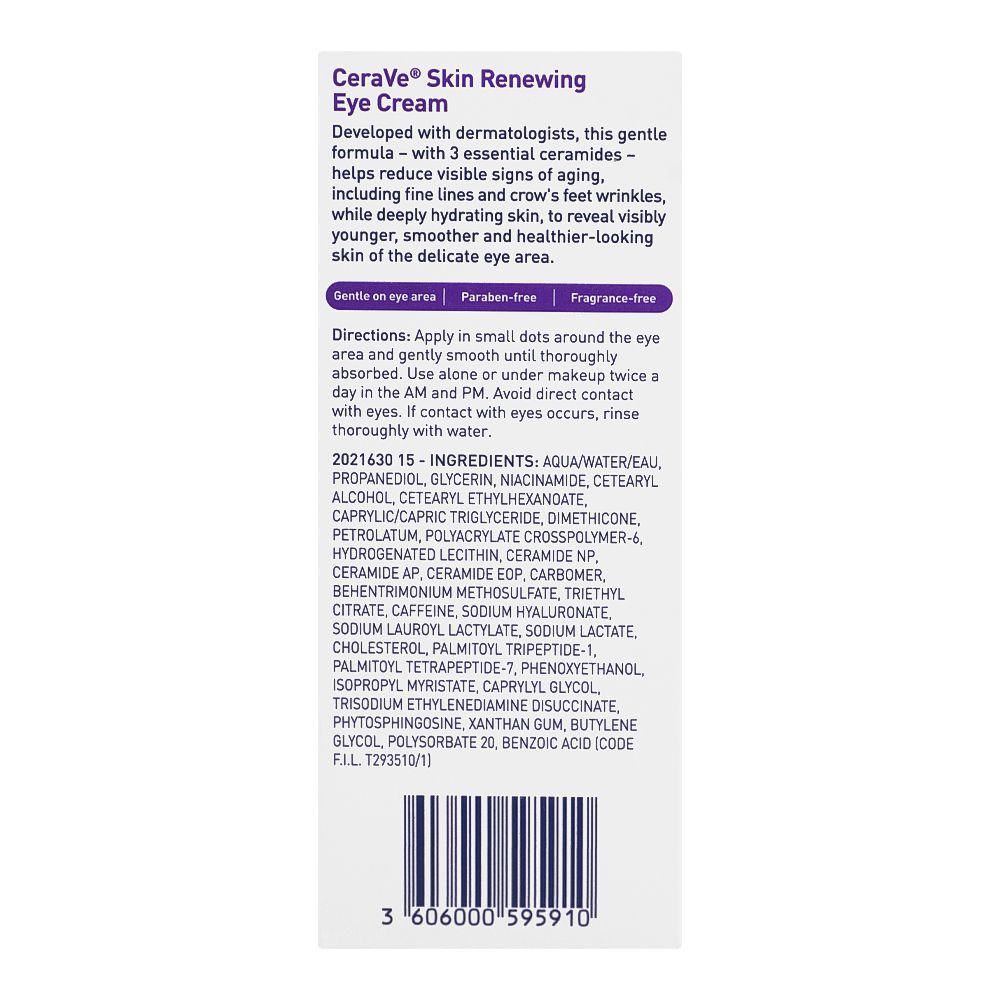 CeraVe Skin Renewing Eye Cream, 14.2g